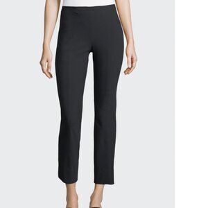 Vince. Midnight Blue Stitch Front Ponte Crop Legging Trousers Size L